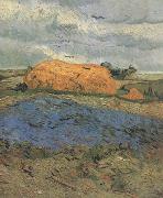Vincent Van Gogh, Haystacks under a Rainy Sky (nn04)